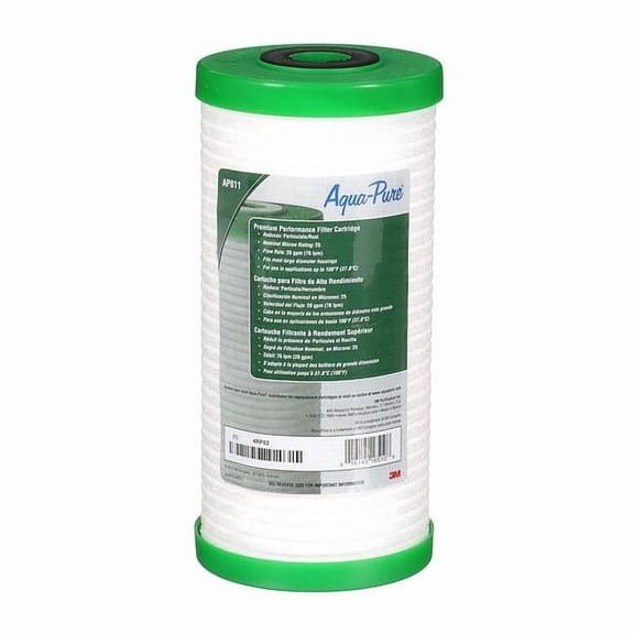 Quick Connect Filter, 20 gpm, 25 Micron, 4-5/8" O.D., 9 3/4 in H 5618904