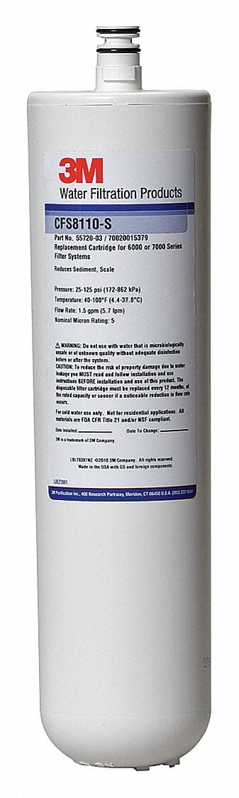 3M Cuno 12.9" White Polypropylene Replacement Filter Cartridge