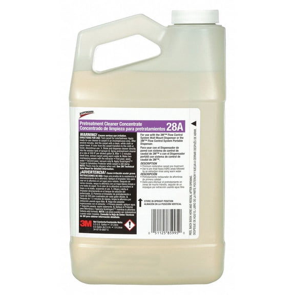3m Carpet Extraction Cleaner,PH 7.3 to 8.3  28A