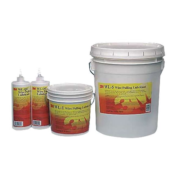 3m 5 gal Cable and Wire Pulling Lubricants Bucket Translucent White WL-5