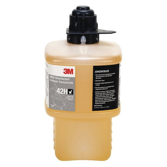 3m Cleaner/Disinfectant,Liquid,2L,Bottle 42H