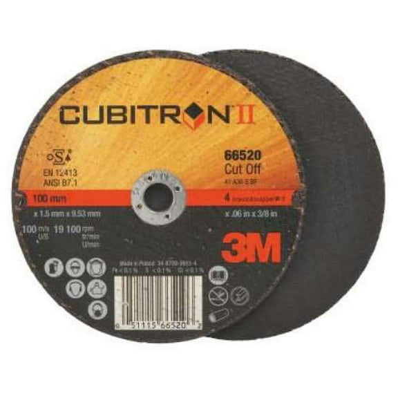 3m Cubitron Abrasive Cut-Off Wheel,3/8"Connect. 66520