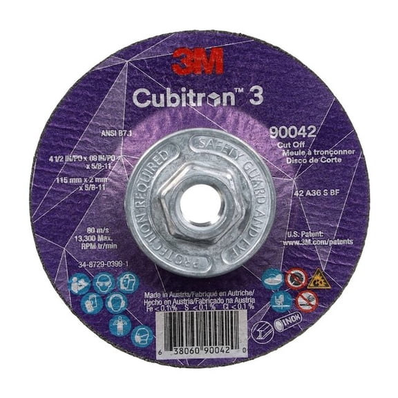 3m Cubitron Cut-Off Wheel,36 Grit 90042