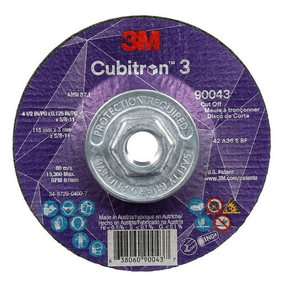 3m Cubitron Cut-Off Wheel,36 Grit 90043