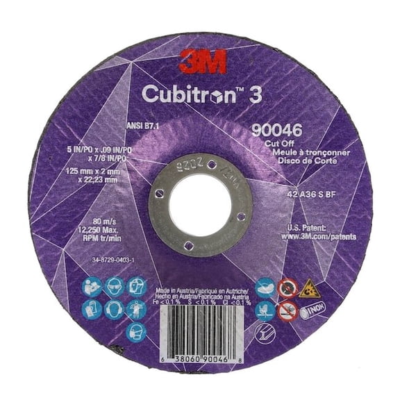 3m Cubitron Cut-Off Wheel,36 Grit 90046