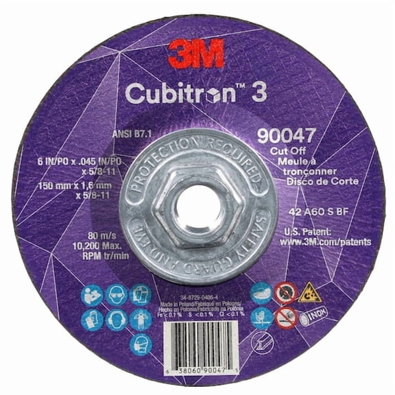 3m Cubitron Cut-Off Wheel,60 Grit 90047