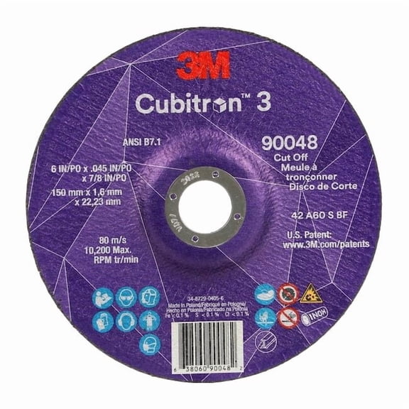 3m Cubitron Cut-Off Wheel,60 Grit 90048
