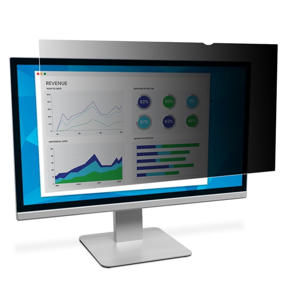 3m Data Products Frameless Blackout Privacy Filter For 31.5" Widescreen Monitor, 16:9 Aspect Ratio