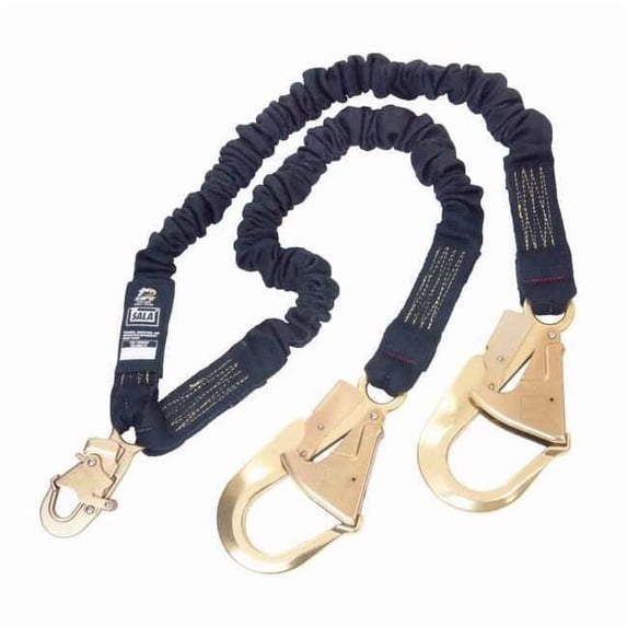 3m Dbi-Sala Arc Flash Shock-Absorbing Lanyard,Black 1246525