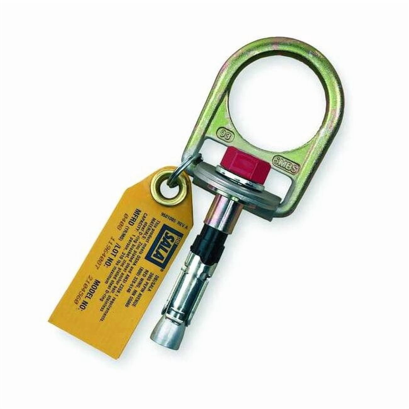Concrete Anchor, 5 3/4 in Length, 310 lb Weigth Capacity, Stainless Steel Anchor, Swivel D-Ring