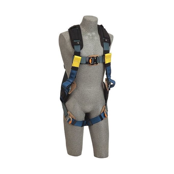 3m Dbi-Sala Full Body Harness,L,420 lb.,Blue 1110844