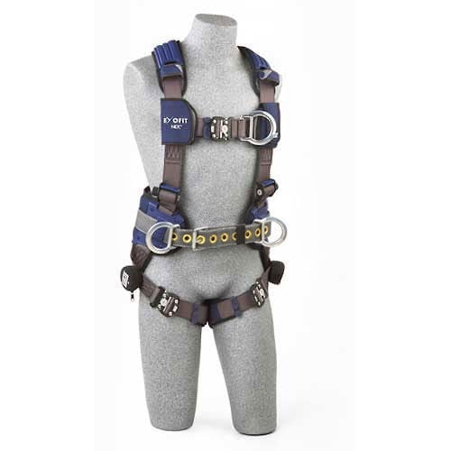 3m Dbi-Sala Harness,L,Gray,Quick-Connect,Polyester 1113157