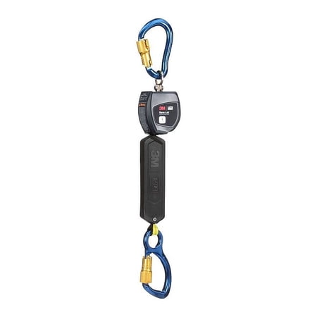 Nano-Lok Personal Self Retracting Lifeline, Carabiner, Aluminum, 1 Leg(s), 420 lb Weight Capacity