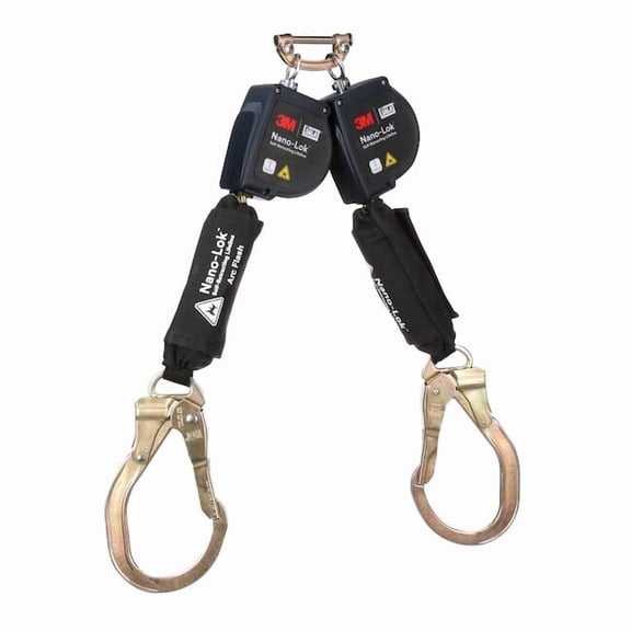DBI-SALA Self-Retracting Lifeline, 8 ft. Length, Rebar Hook, Aluminum, 2 Leg(s) 3100585