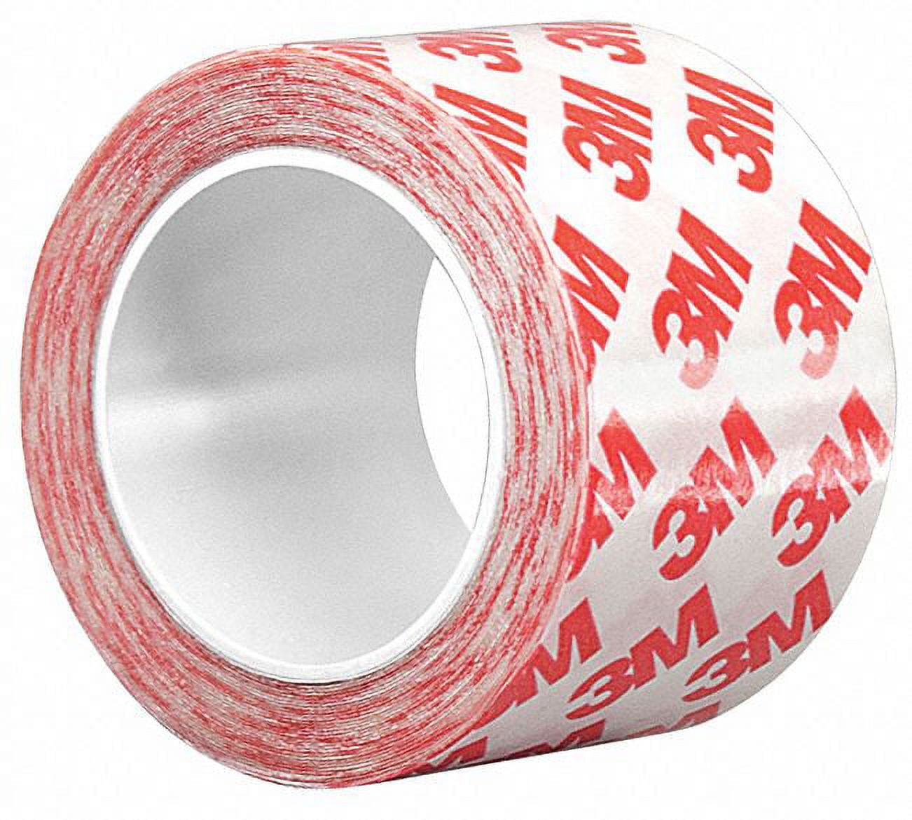 3M 469 Red Double Coated Double Sided Tape, 2 Wide x 60 Yard Roll 