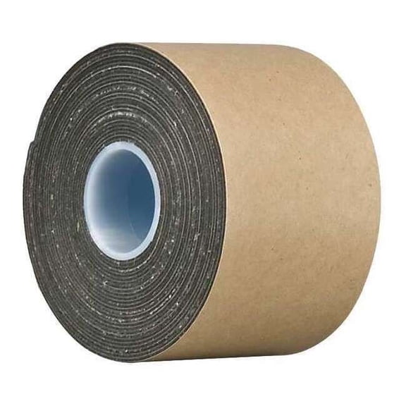 Double-Sided Foam Tape, 6 in W, 5 yd L, 1/32 in, Polyethylene Foam, Double-Sided