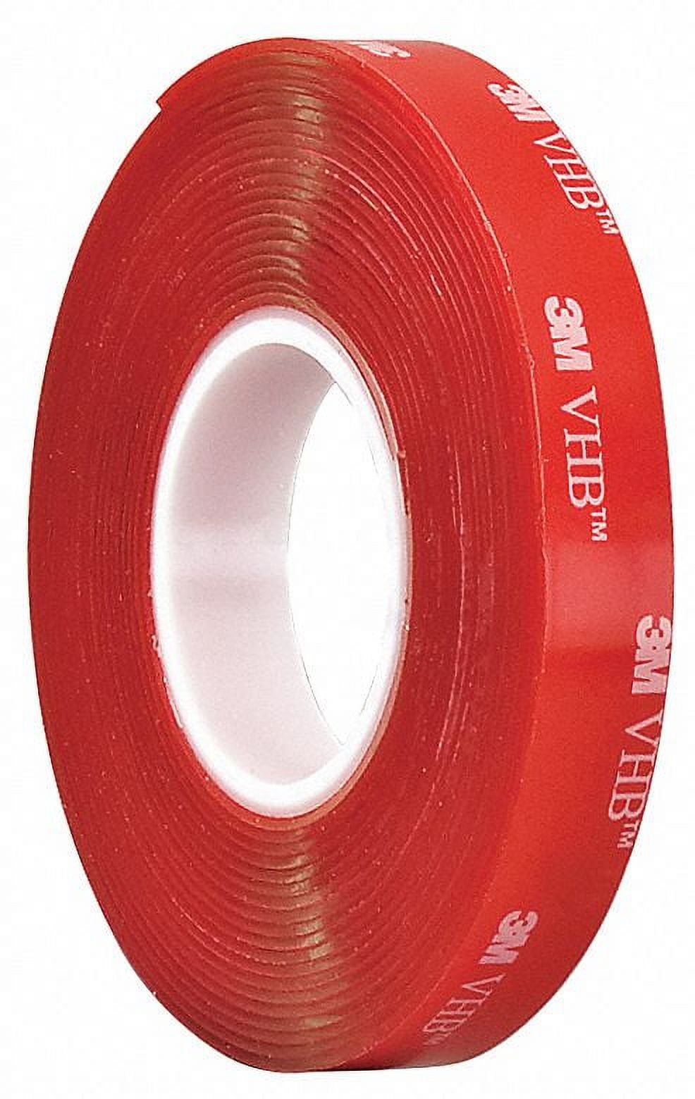 3M - 1/2-5-4910 VHB Tape 4910, 0.5 in width x 5 yd length (1 Roll)