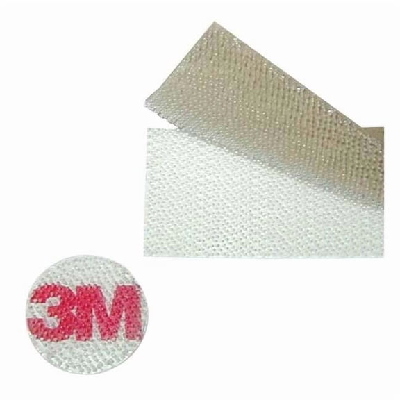 3m Reclosable Fastener, Disc, Acrylic Adhesive, 3/4 in, Clear, 1028 PK SJ4570