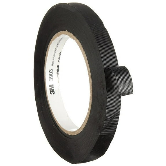3m Duct Tape,Black,1/2 in x 50 yd,6.5 mil 3903