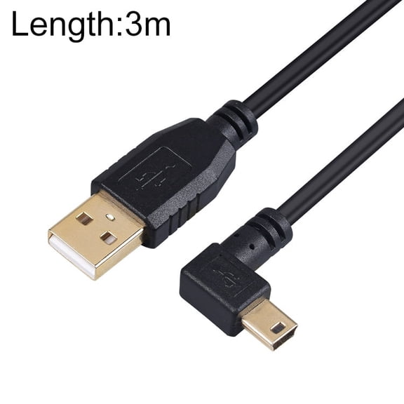 3m Elbow Mini 5 Pin to USB 2.0 Camera Extension Data Cable 3m