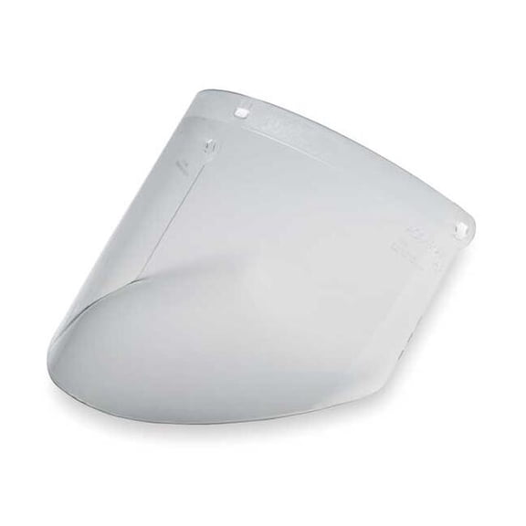 Face Shield Visor, Clear Visor, Polycarbonate, Uncoated Lens, Clear