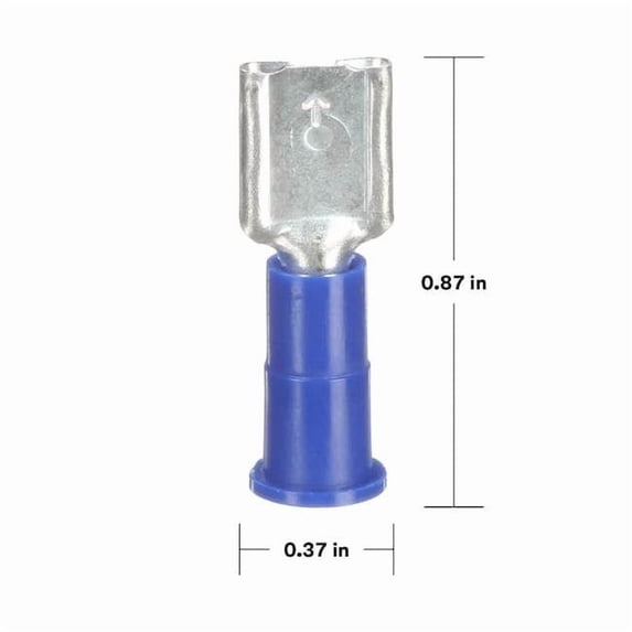 3m Scotchlok Female Disconnect, Blue, 16-14AWG, PK100 MVU14-250DFX