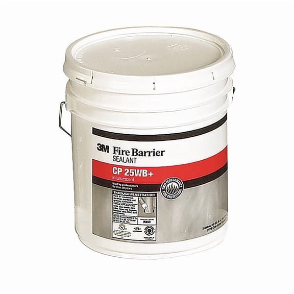 3m Fire Barrier Sealant,5 gal.,Red-Brown CP-25WB+5GAL
