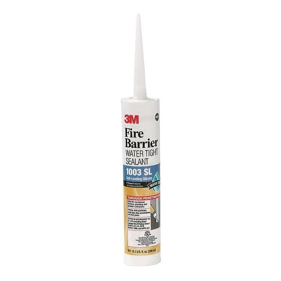 3m Fire Barrier Sealant,10.1 oz.,Gray,PK12 1003-S/L-10.1OZ