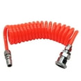thumbnail image 1 of Red SelfStoring Recoil Air Hose for Compressor Made of Lightweight PU 8mm*5mm, 1 of 5