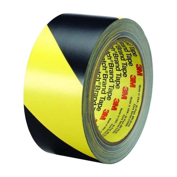 3m Marking Tape,Roll,1In W,Black/Yellow 5702