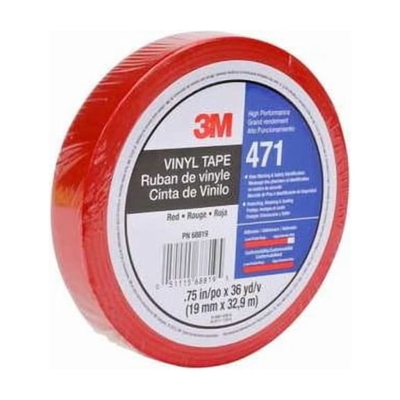 3m Floor Tape,Red,3/4 inx108 ft,Roll 471