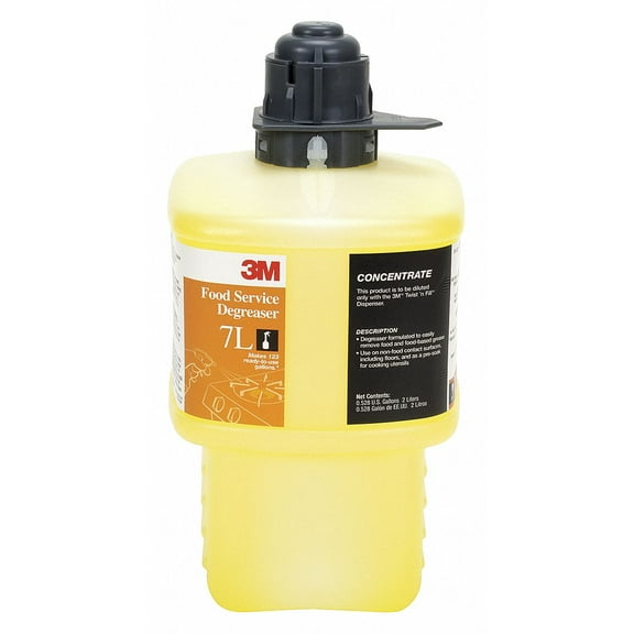 3m Food Service Degreaser,Liquid,2L,Bottle 7L
