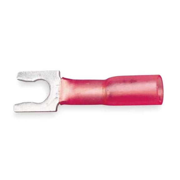 3m Fork Terminal,Lockng,#6 Stud,Red,PK25 MH18-6FLX