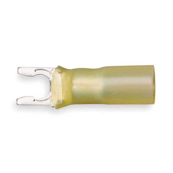 3m Fork Terminal,Lockng,#8 Stud,Yellow,PK25 MH10-8FLX