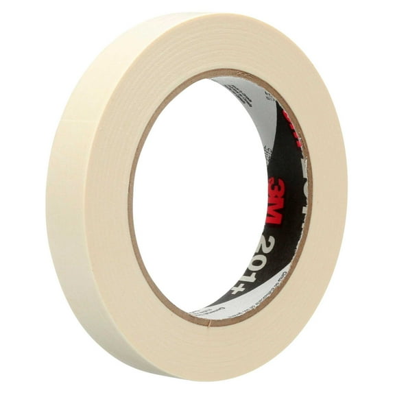 3m General Use Masking Tape 201+ Tan, 18 Mm X 555 M 4.4 Mil