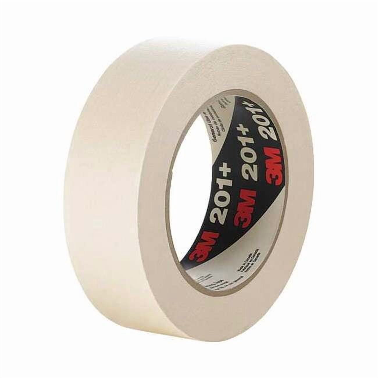 3M General Use Masking Tape 201+ Tan, 36 mm x 55 m 4.4 mil, 24 per case Bulk