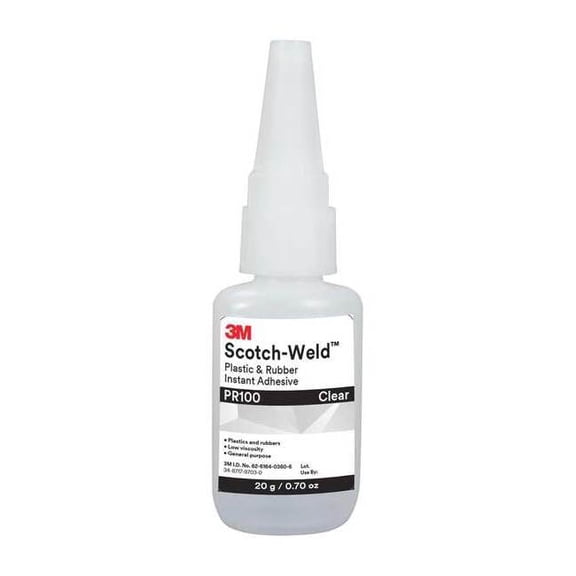 3m Glue Stick, PR100 Series, White, 0.26 oz, Bottle PR100