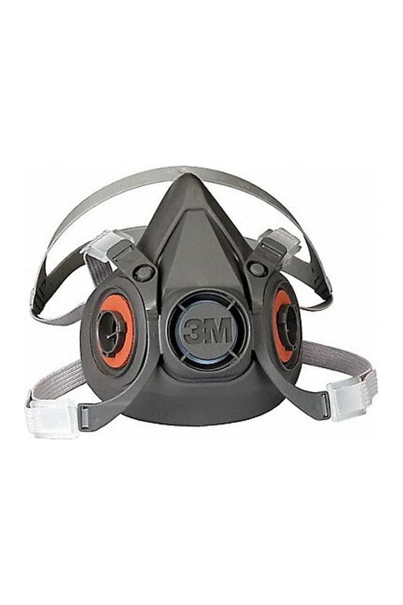 Half Mask Respirator,Elastomer,Gray 6300