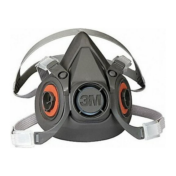 3m Half Mask Respirator,Elastomer,Gray 6300