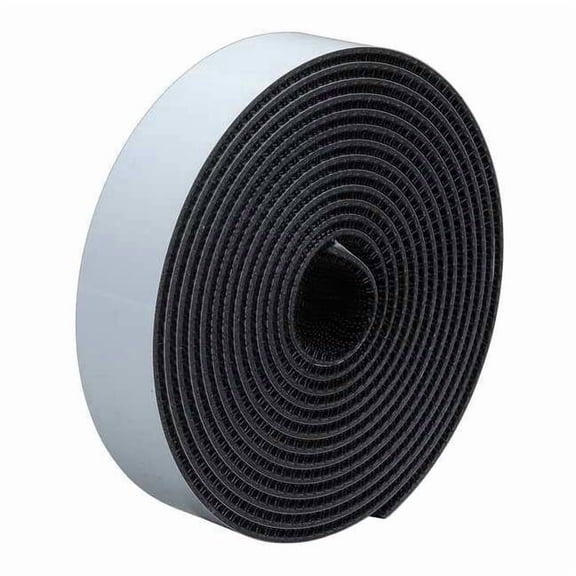 3m Reclosable Fastener, Rubber Adhesive, 150 ft, 3/4 in W, Black, 2 PK SJ3540