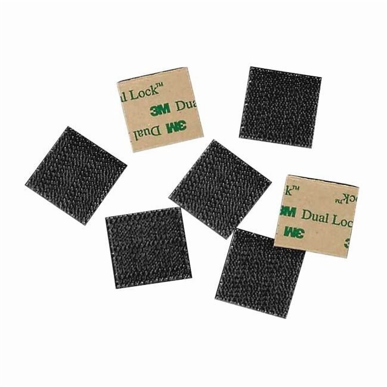 Reclosable Fastener Shapes, Acrylic Adhesive, 2 in, 1 in W, Black, 100 PK SJ4575