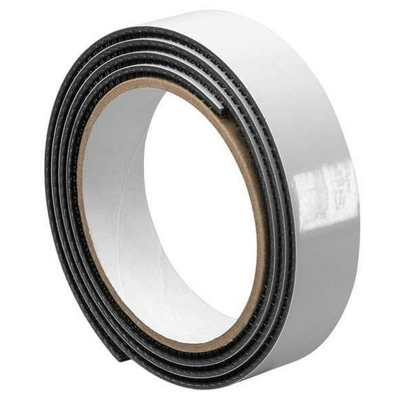 3m Reclosable Fastener, Rubber Adhesive, 30 ft, 1 in W, Black 1-10-SJ3540
