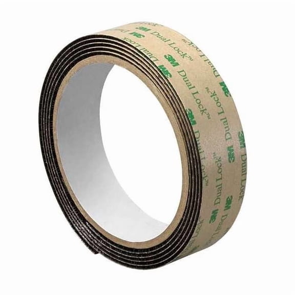 3m Reclosable Fastener, Acrylic Adhesive, 30 ft, 1 in W, Black 1-10-SJ4575