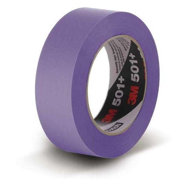 Painter's Tape, 48 mm W x 60 yd L, 7.3 mil Thick, Purple, Rubber Adhesive, 24 PK 501+