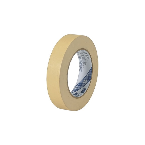 3M Masking Tape, 18 mm W x 55 m L, 5.2 mil Thick, Tan, Rubber Adhesive, 48 PK 2307-1 Each