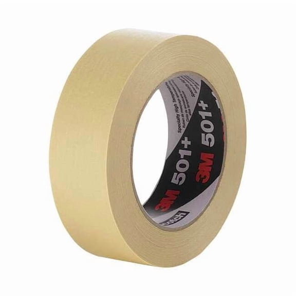 3M 501+ Tan Masking/Painter's Tape - 24 mm Width - 64774 [Price is per ROLL]