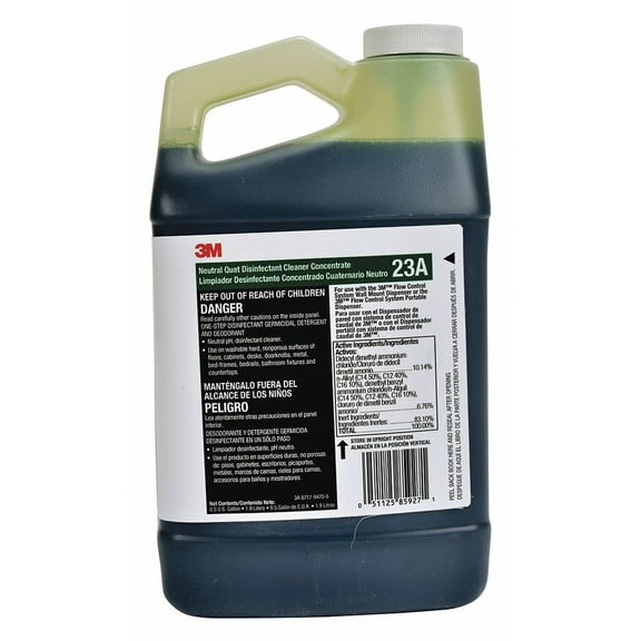3m Neutral Disinfectant Cleaner,0.5 gal,Jug  23A