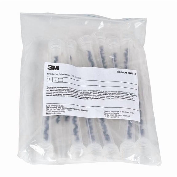 3m Nozzle, 8-1/2inLx7/8inD, Clear/Black, PK12 54933