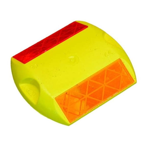 3m Pavement Marker,Yellow/Red,4" L,PK100 RPM-291-YR