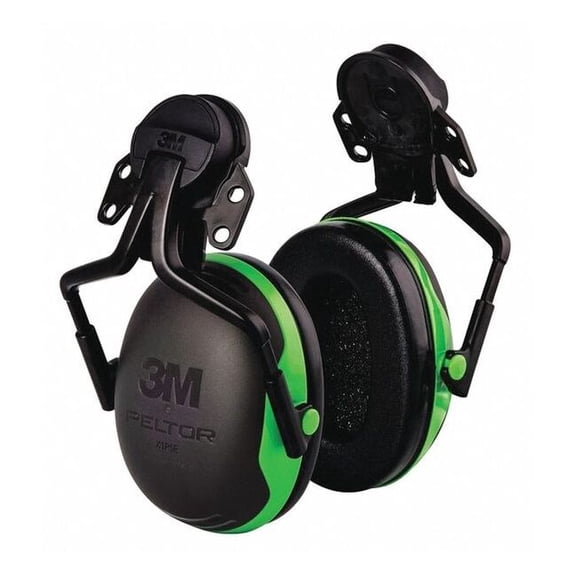 3m Peltor Hard Hat Mounted Ear Muffs, 21 dB, Peltor X1, Black X1P5E